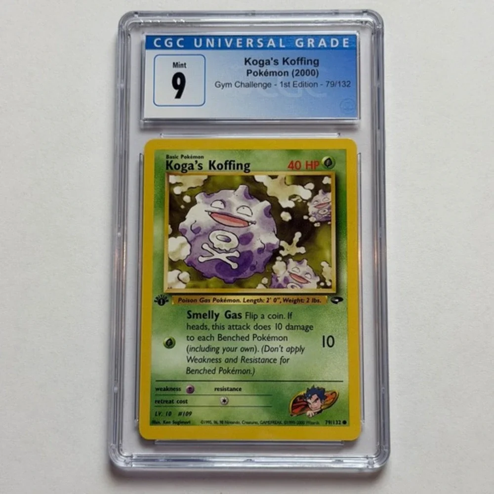 Pokemon‎ Koga's Koffing 1st Edition Gym Challenge 79/132 CGC 9 NM/Mint+ 2000